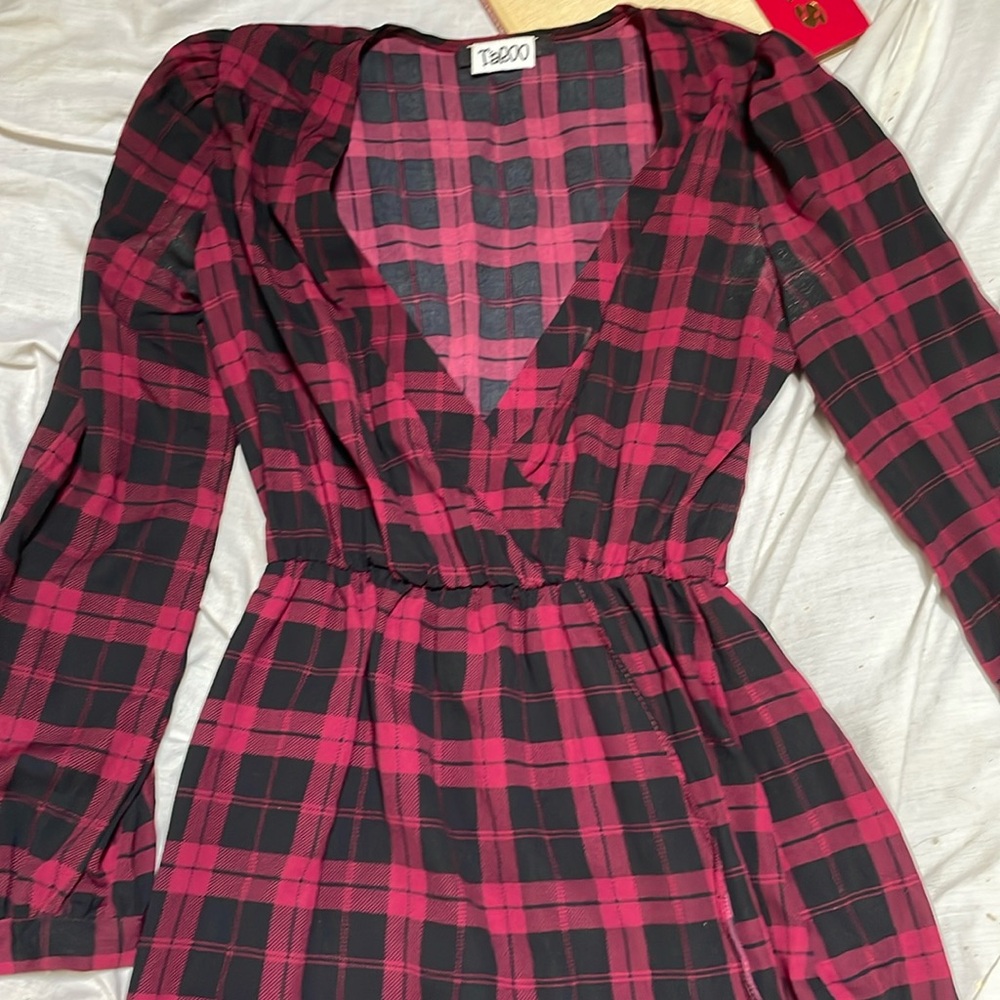 This gorgeous plaid dress made by Taroo